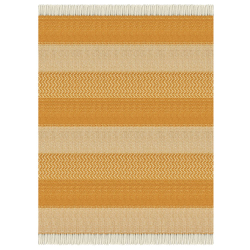 Malagoon plaid Uptown - oker - 140x200cm 100% wol