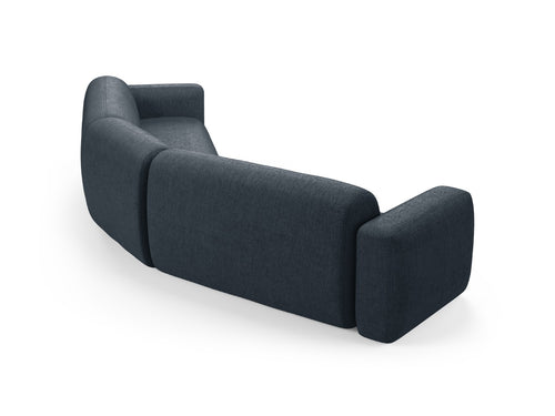 Cosmopolitan Design Symmetrische modulaire hoekbank Strino 3-zits, structurele stof donkerblauw - 210x344x78cm