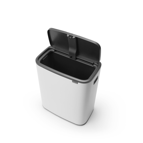 Brabantia Bo Touch Bin, met 1 binnenemmer, 60 liter - White