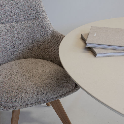 DÉJA Living Eetkamerstoel Noé - Taupe/Naturel - Draaibaar - Set van 2 - vtwonen shop