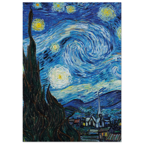 Artfulprints  Vincent van Gogh - Starry night   poster A4 21x29.7 cm - vtwonen shop
