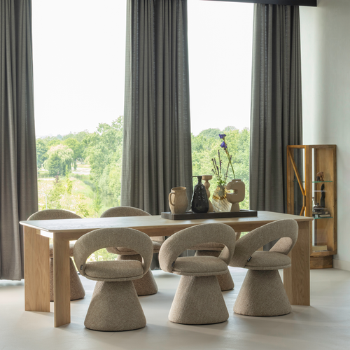 WOOOD kast 1-deurs Kella - Mango Hout - Naturel - 137x40x39 - vtwonen shop