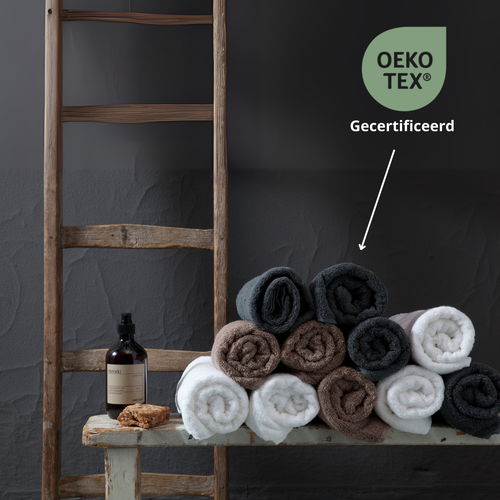 Ten Cate handdoeken 6 stuks - 50x100 cm - washandjes 6 stuks - wit - vtwonen shop