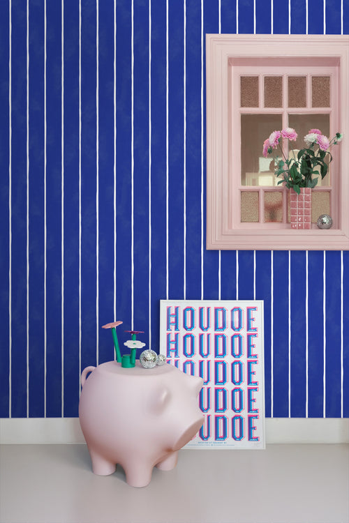 ESTAhome behang strepen blauw en wit - 50 x 900 cm - 131312 - vtwonen shop