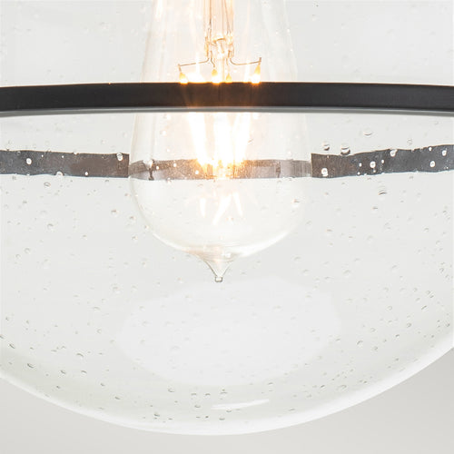 Elstead Hinkley Somerset Globe Plafondlamp Zwart