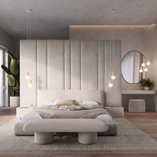 Sollux Lighting Hanglamp HALO 2P beige - 15x15x120cm