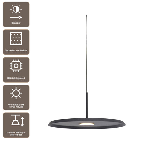Artdelight Hanglamp Osorno - Zwart