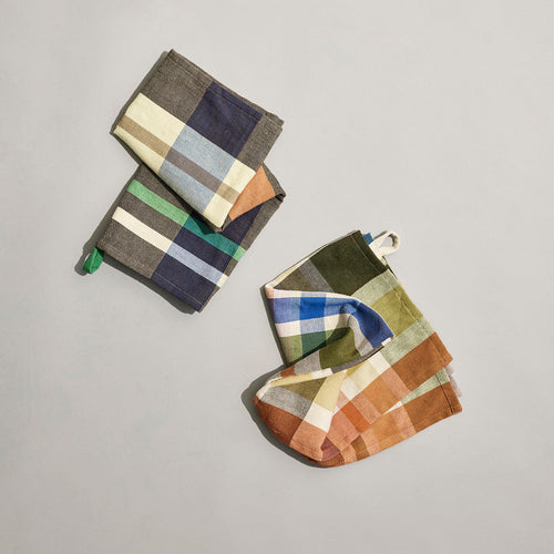 Hübsch theedoeken Playful - katoen - 50x70cm - vtwonen shop