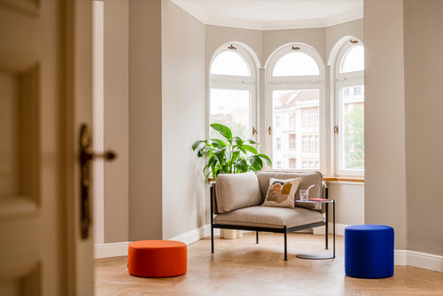 noo.ma FOLK Poef - Terracotta Wool