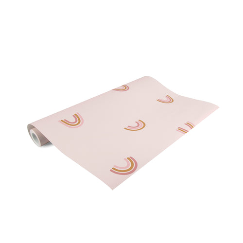 Little Dutch Little Rainbows Behang Kinderkamer - Regenboog - 10mx53cm - Roze - vtwonen shop