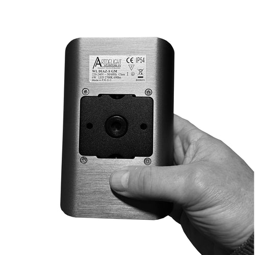 Artdelight wandlamp Diaz - 2 lichts - 4  x 15   cm - champagne