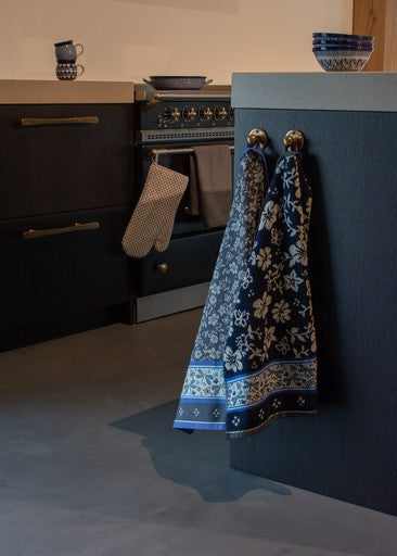 Luxe Keukendoek en Theedoek Dragonfly Donkerblauw - Bunzlau Castle - 100% biologisch GOTS katoen