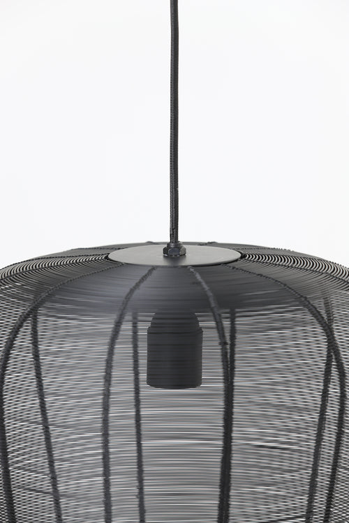 Light & Living hanglamp ADETA - Ø31x37cm - zwart