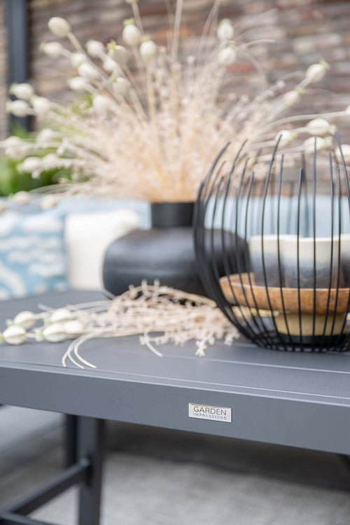 Garden Impressions Andrea L/D set 4delig rechts carbon black mint grey - vtwonen shop