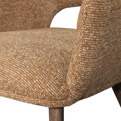 WOOOD eetkamerstoelen houten bruinen poot Murat - Geel - Set van 2 - vtwonen shop