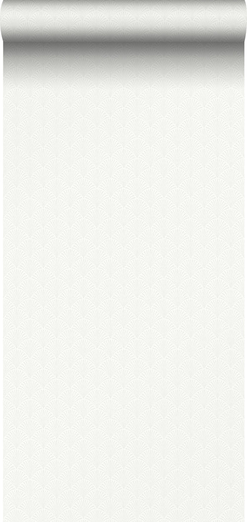 Borastapeter behang art deco motief wit - 53 cm x 11.2 m - 660137 - vtwonen shop