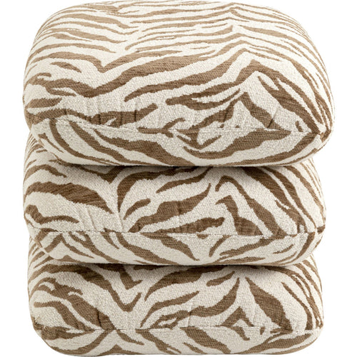 Kare Design Draaikruk Pepino 45x45cm tijger bruin