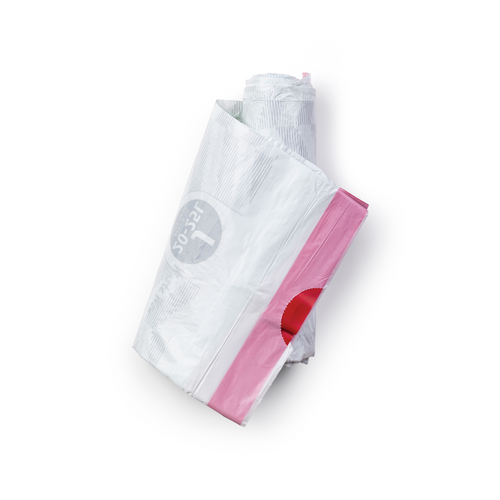 Brabantia PerfectFit Afvalzak, code J, 20-25 liter, 120 stuks, set van 6 rollen - White