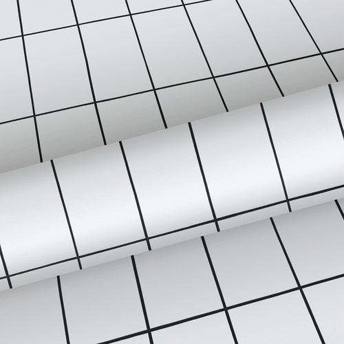 Walls4You behang ruiten zwart wit - 53 cm x 10.05 m - 935312 - vtwonen shop