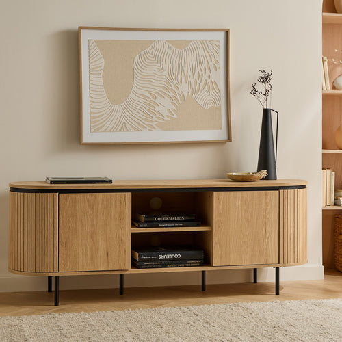 Calicosy - MALAGA TV-meubel - Licht hout - 40x150x55 cm