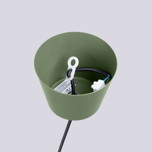 Sollux Lighting Hanglamp BILO olijfgroen - 35x35x120cm
