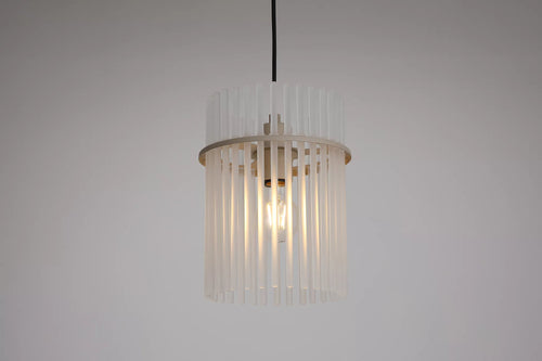 Searchlight hanglamp Swizzle - 1 lichts - 20  x 120   cm - beige