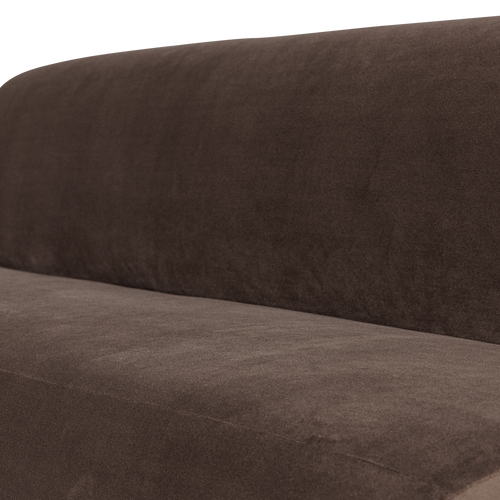 WOOOD eetbank 164 cm rugleuning Mojo Base - Velvet - Bruin - 83x164x76