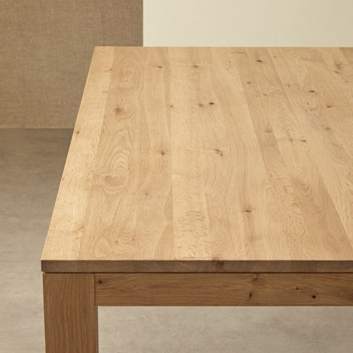 Tikamoon Massief eiken bartafel voor 4/6 personen - Naturel