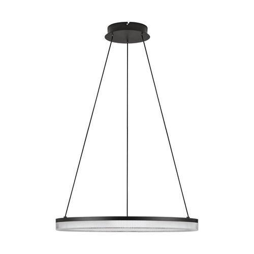 Nova Luce LONELA Geïntegreerde LED-hanglamp voor plafond, zandkleurig zwart, Triac dimbaar, 25W, 1500lm, 3000K