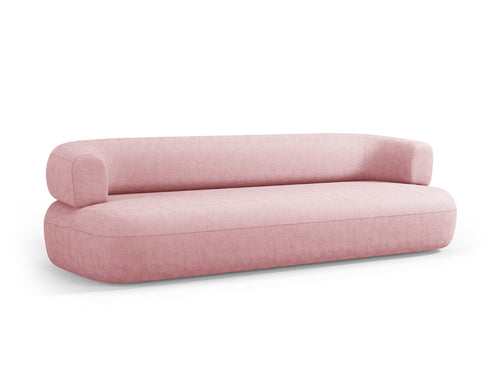 Micadoni Bank Jenny 4-zits, chenille, roze - 90x226x73cm