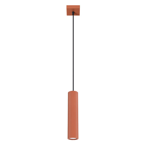Sollux Lighting Hanglamp KARBON 1 rood oker - 8x8x118cm