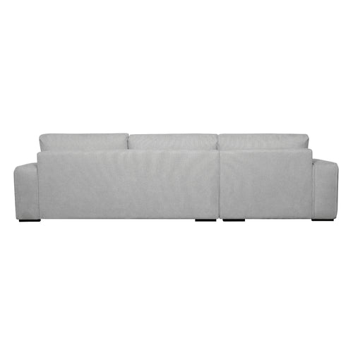 Furnhouse chaise longue bank links California - Lichtgrijs - Stof - 105x305x85