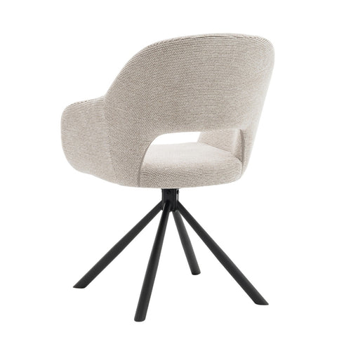 DÉJA Living Eetkamerstoel Livia - Beige - Draaibaar - Set van 2 - vtwonen shop