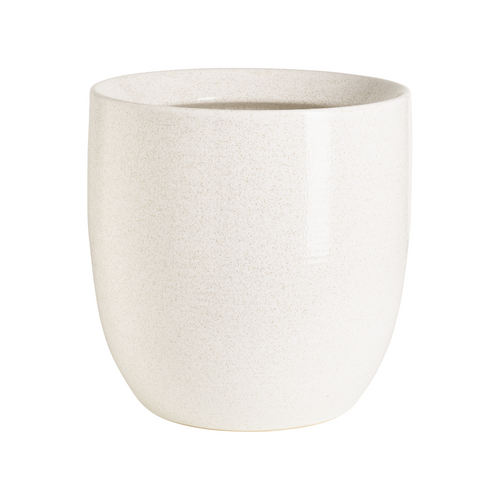 Sia Deco Bloempot Decoratief - wit - gres - H24 - vtwonen shop