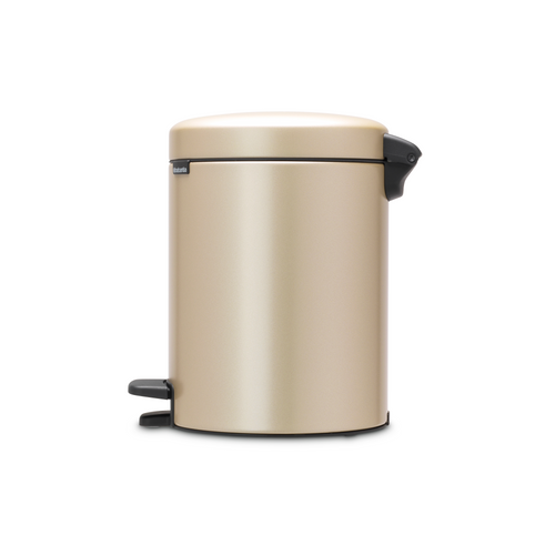 Brabantia NewIcon Pedaalemmer, 5 liter, kunststof binnenemmer - Metallic Gold