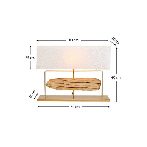 Kare Design Tafellamp Nature 60cm goud