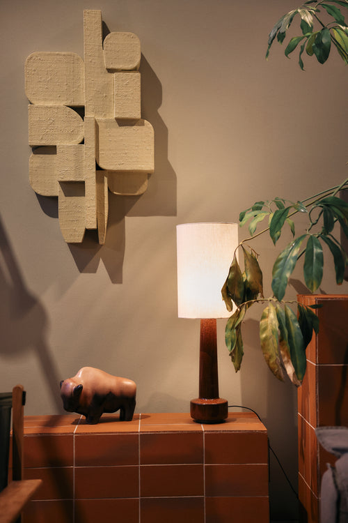 HKLIVING lampenkap – linnen naturel – ø24,5cm - vtwonen shop