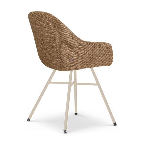 Nolon Noa-Mae eetkamerstoel bruin blend - beige onderstel