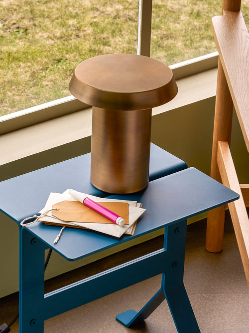 Hübsch bijzettafel Fold - ijzer - 40x30xh42cm
