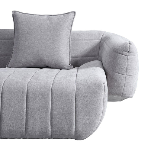 HOME DELUXE comfortbank NORANA grijs - 234 x 80 x 103 cm