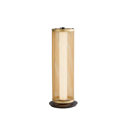 Searchlight Thread LED tafellamp, goudkleurig gaas en matzwart