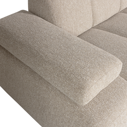 WOOOD chaise longue bank rechts Mojo - Bouclé - Beige Melange - vtwonen shop