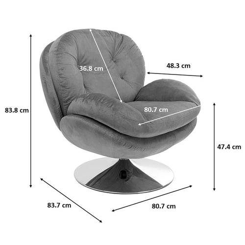 Kare Design Draaifauteuil Cosy geel