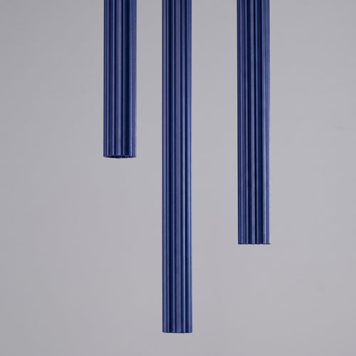 Sollux Lighting Hanglamp ARCHE 3P ultramarijn - 20x20x120cm