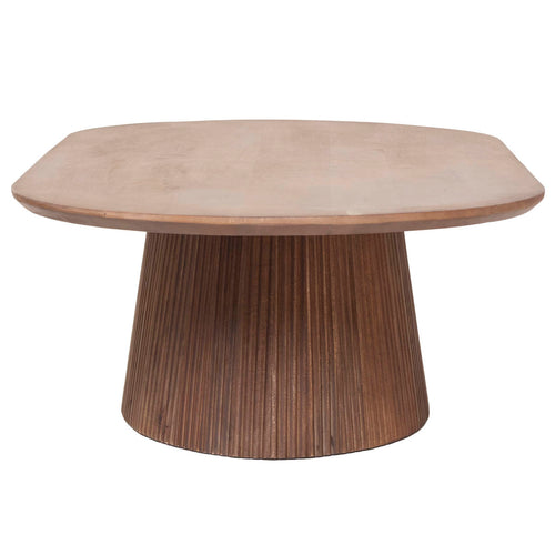 Giga Meubel Salontafel Salvador - Donkerbruin Hout - 140x70x38cm