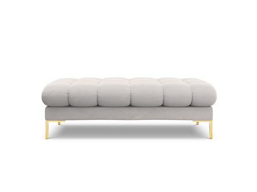 Cosmopolitan Design Bank Bali 2-zits, flueel, geld - 62x133x40cm