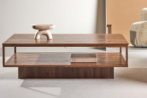 BRAM  salontafel Valsund - walnoot - 130 x 60 cm