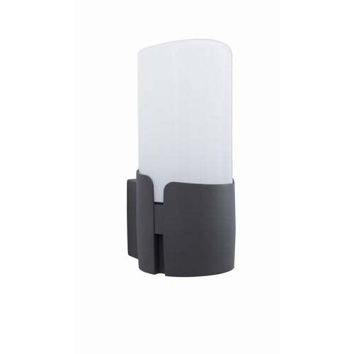 Merano Arizona Buiten Moderne Wandlamp Donkergrijs Aluminium Wit Acryl LED E27 IP54