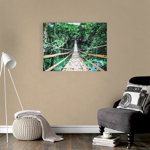 Art for the Home Canvas - Jungle Loopbrug - Multikleur - 75x100cm