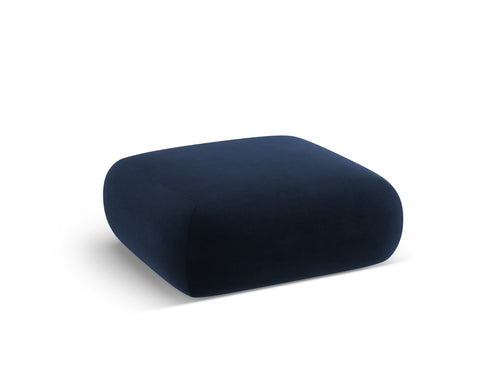 Cosmopolitan Design Poef Nolio 2-zits, flueel koningsblauw - 100x100x36cm